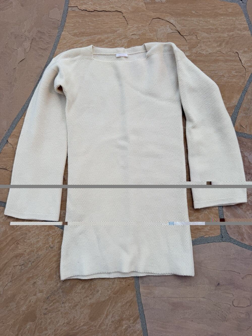 See By Chloe Women’s Ivory Knit Long Sleeve Dress Size Small EUC RG